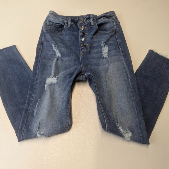 Cello Size 3 Distressed Skinny Jeans - Picture 16 of 16